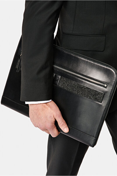 Abdullah Kiğılı Geantă de mână din piele cu model