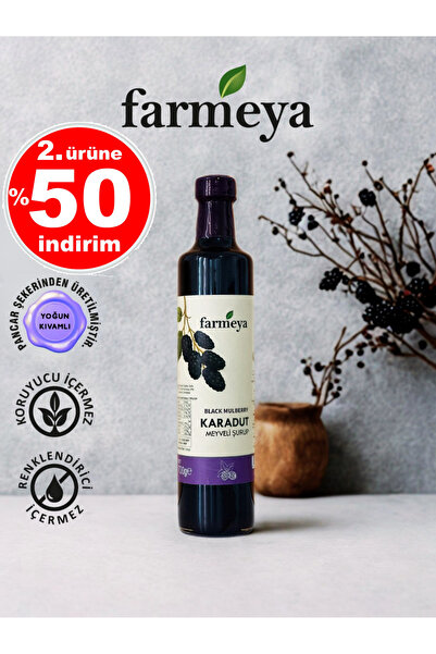 farmeya Karadut Özü 700gr - Karadut Meyveli Şurup