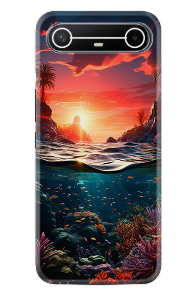 TECNO Spark Slim (KM9) Kılıf Boutique Baskılı Resimli Okyanus Pcode -067