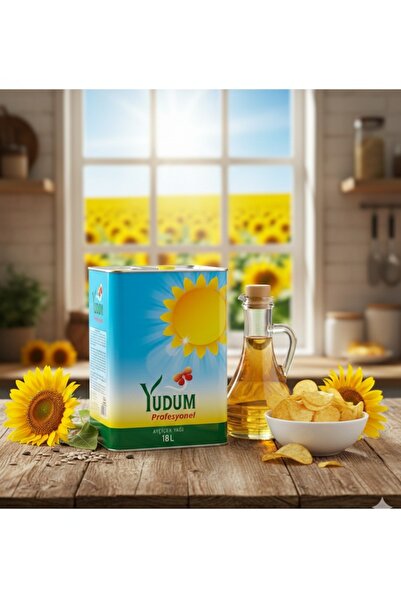 Yudum Ayçiçek Yağı 18 Lt Teneke Yeni (ORJİNAL AYVALIK FABRİKASINDAN)
