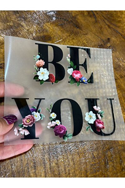 Gönülden Tasarım Imprimare prin transfer termoadesiv cu flori Arma 14x12 Cm