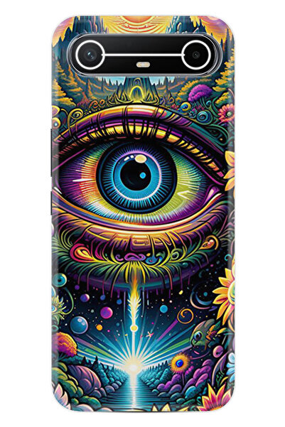 TECNO Spark Slim (KM9) Kılıf Boutique Baskılı Resimli Göz Pcode -039