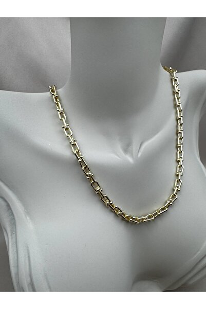 Luseda قلادة تيفاني قابلة للتعديل مقاس 50+5 سم باللون الذهبي