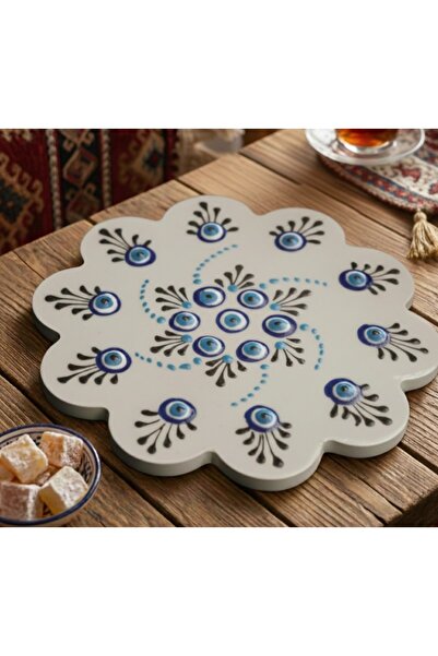 Ceramillion Nazar Boncuklu Çiçek Formlu Nihale