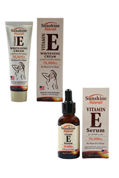 SUNSHINE كريم فيتامين اي للمناطق الحساسة 100جرام + سيروم فيتامين اي 30 مل