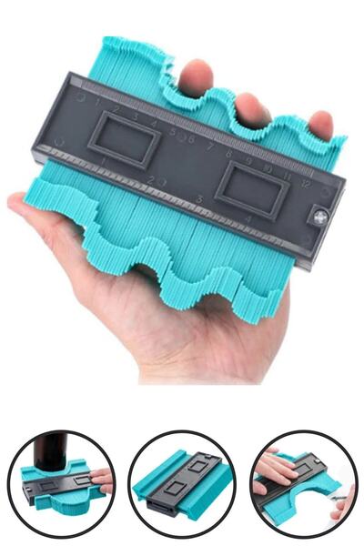 safestore Çok Fonksiyonlu Plastik Kontur Ölçüm Cihazı Ahşap Fayans Şekillendi...