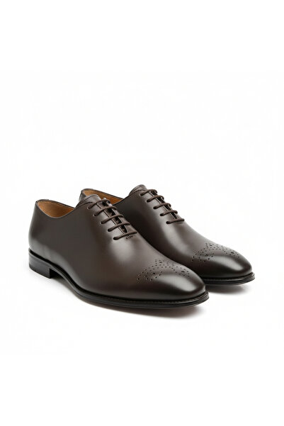 Martinetto Pantofi clasici pentru bărbați din piele naturală, cu șireturi, ta...