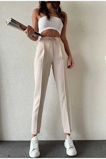 H&A İSTANBUL Dámske nohavice s elastickým pásom a vreckami