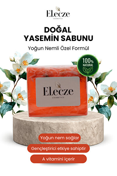 Doğal Yasemin Sabunu – Nemlendirici, Arındırıcı, Cilt ve Yüz Temizleme Sabunu
