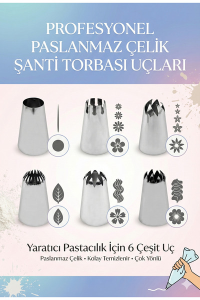 LOVYCO طرف كيس تعبئة الكريمة من الفولاذ المقاوم للصدأ (طرف كيس الشانتي، حامل ...