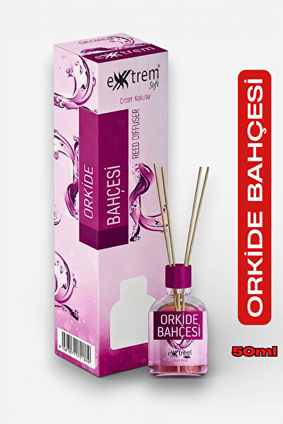 EXXTREM Orkide & Bambu Çubuklu Oda Kokusu - Cam Şişe - Çiçeksi Oda Parfümü - ...