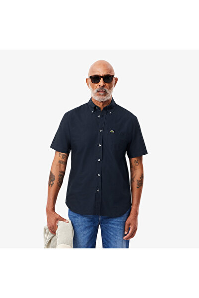 Lacoste Regular Fit Short Sleeved Oxford Shirt - CH1917-00-F2W