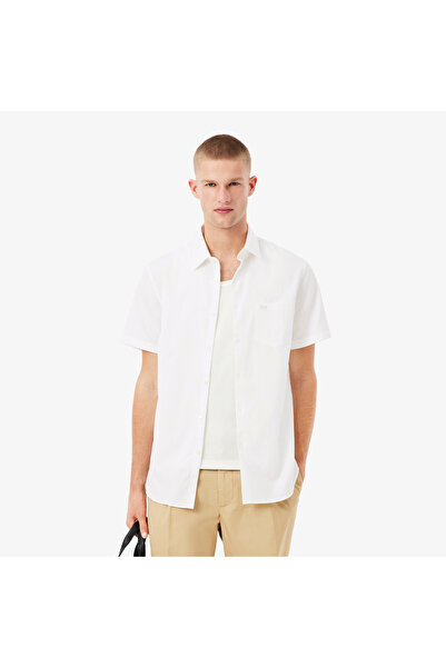 Lacoste Regular Fit Short Sleeved Cotton Shirt - CH8528-00-001