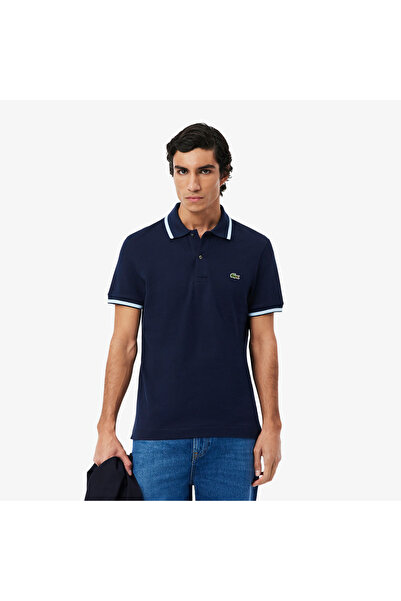 Lacoste قميص بولو بقصة عادية وتفاصيل مميزة، مقاس L.12.12 - PH9875-00-166