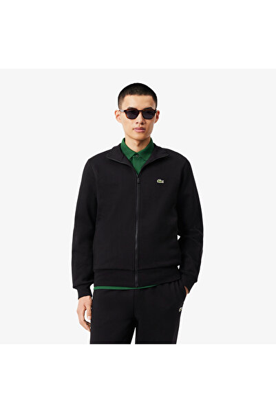 Lacoste Zip-Up High Neck Fleece Sweatshirt - SH9622-00-031