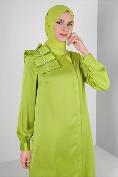 Alvina RIFFIR DETAIL STONE SATIN TUNIC 43838
