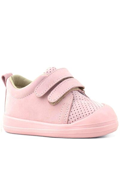 Rakerplus Sonic Genuine Leather Pink Velcro Anatomical Baby Sneakers Sneakers
