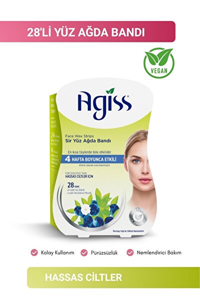 AGISS Sir Yüz Ağda Bandı 28'li Hassas Ciltler