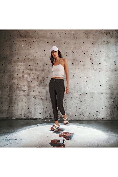 HAKKE Дамски спортен панталон с джоб антрацит