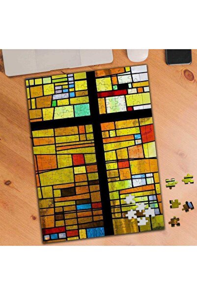 Genel Markalar Renkli Mozaik Cam 240 Parça Puzzle Yapboz-38859608
