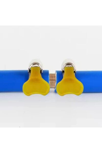 LİNWAY Clemă pentru furtun din plastic - Conector din alamă cu 2 căi (12 mm-1...