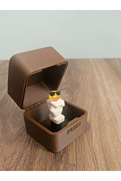 HobiHub 3D içinden Nah El haraketi çıkan /Yaylı Nah Kutusu - OTOMOTİK DEĞİLDİR EL İLE AÇILIR