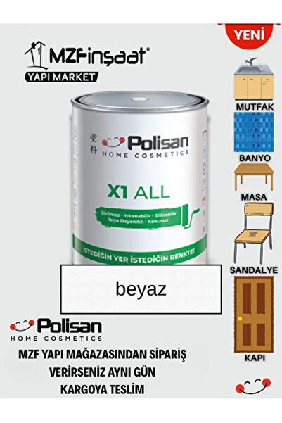 Polisan X1 All ile İstediğini Boya-Çizilmez-Kokusuz-Yıkanabilir Dönüşüm  Boya...