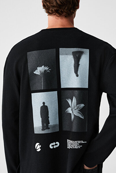 GRIMELANGE FRAGMENT Ανδρικό μακρυμάνικο μπλουζάκι από 100% οργανικό βαμβάκι μ...