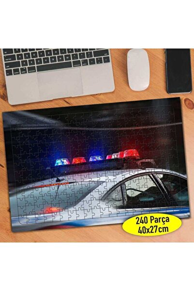 Genel Markalar Sirenleri Açık Polis Arabası 240 Parça Puzzle Yapboz-95529504
