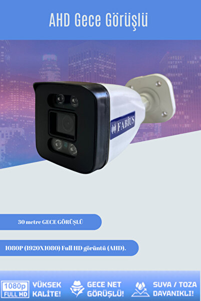 Fabius Gece Görüşlü Tekli Güvenlik Kamerası