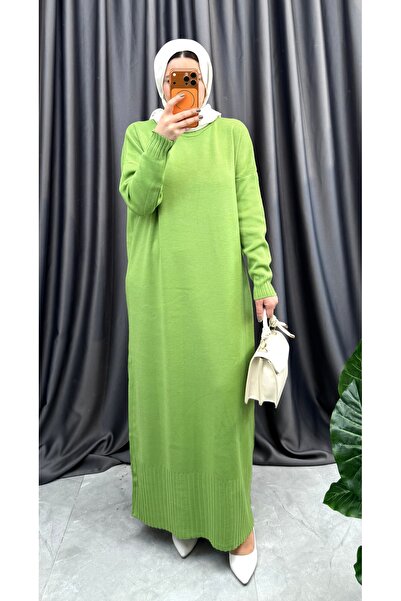 NİSUM MODA PİKE ÖRGÜLÜ TRİKO ELBİSE