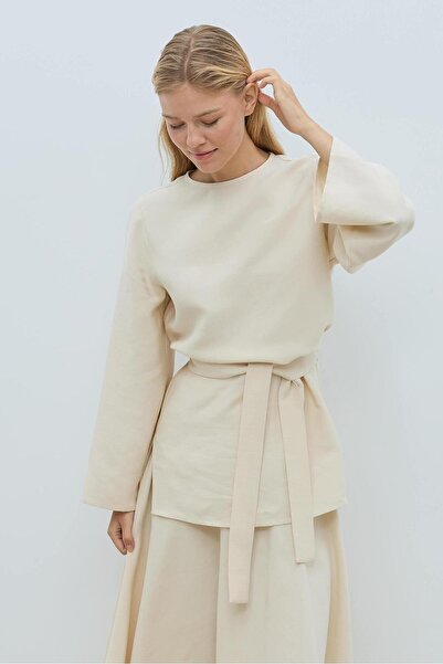 Mahal بلوزة تانسل بحزام بود