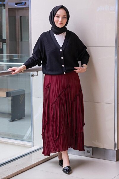 sentez giyim Sentez Viola Piecewise Pleated Skirt