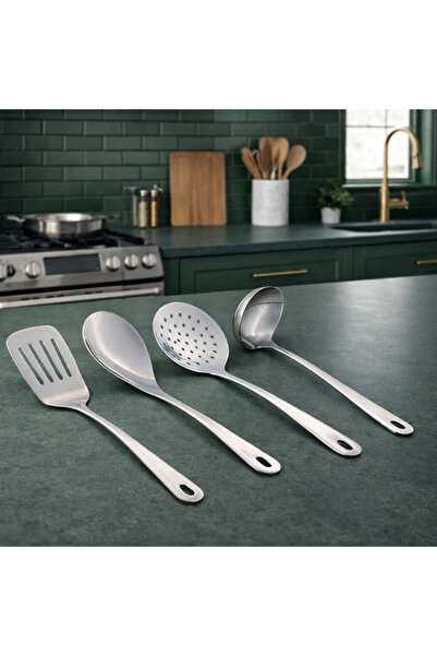 Dania طقم ملاعق من الفولاذ المقاوم للصدأ، 4 قطع