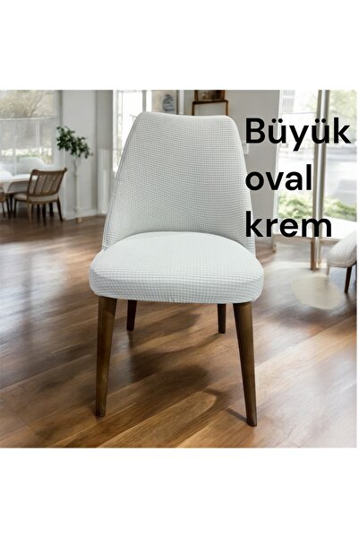NEFİS HOME buyok Oval Sandalye Kılıfı ,sandalye Örtüsü likrali ,yıkanabılır,l...