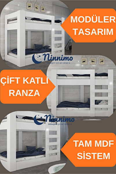 Ninnimo Mdf Genç Ranza 90x190 Yatak Uyumlu