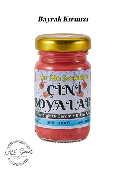 ArtElegant Bayrak Kırmızı Sıraltı Seramik Ve Çini Boyası 80gr