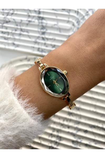 Coliseum Vintage Inside Green Gold Women's Wristwatch