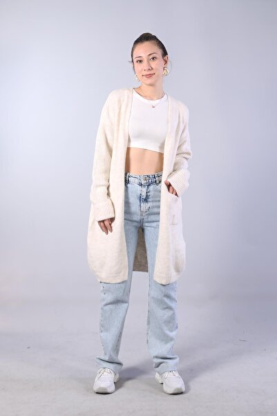 Mckanzie 1574 Cardigan cu mâneci cu buzunare Selanik Tunik