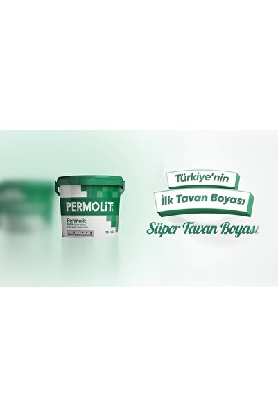 Permolit Süper Tavan Boyası Beyaz-( 17.5 Kğ - 10 Kğ - 3.5 Kğ )