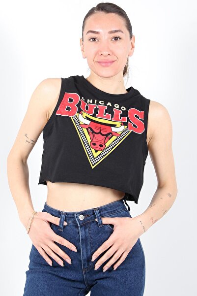 Mckanzie E331 Bulls Prednja Štampano Suknja bez rukava Prljava T-shirt