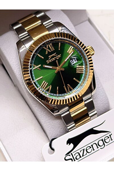 Slazenger Orijinal 2 Yıl Garantili Su Geçirmez Çelik Kordon Fonksiyonlu Erkek...