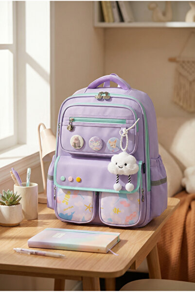 roys joys Coby İthal Sevimli Aksesuarlı İthal Ergonomik Sırt Çantası Okul Çan...