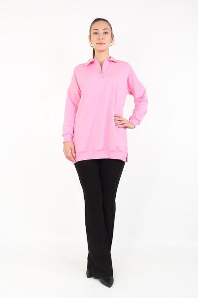 Mckanzie 6059 material elastic Compact bumbac moale Hanorac cu guler polo