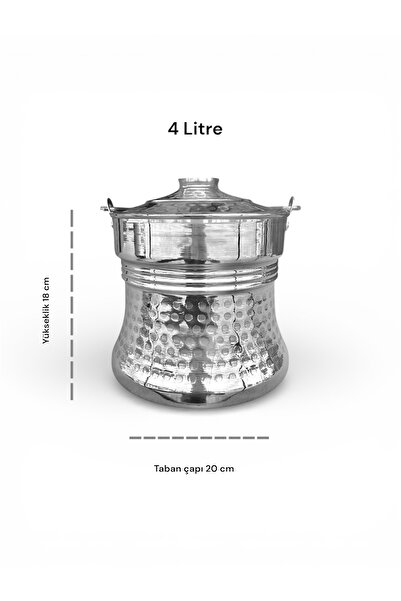 YILDIZ ARKAR Aluminum Yogurt Fermentation Container (4 Liters)