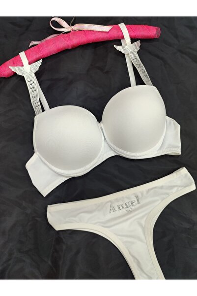 Love Angels Set de lenjerie cu model de piatră Set de lenjerie pentru poștaș