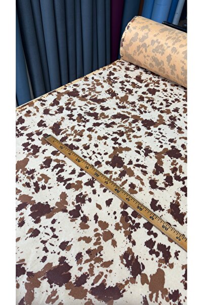 Bitacir Tüylü Dana Desen Süet Çantalık, Ayakkabılık ve döşemelik kumaş 100X14...