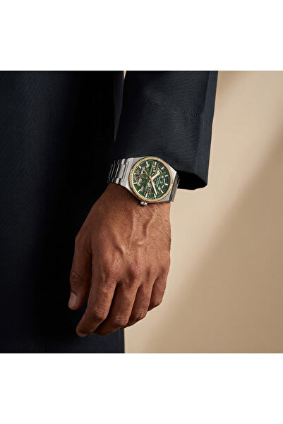 Daniel Klein ساعة رجالية من الفولاذ المقاوم للصدأ الفضي بتصميم هيكلي DK.1.142...