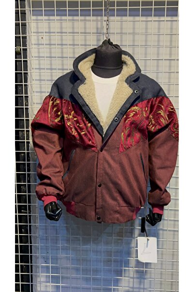 Aztek vintage kürklü oversize mont