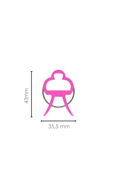 DmeFlora Bitki Bağlama Destek Mandalı Pembe 10 Adet Küçük Boy